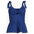 thumbnail image 6 of Sofia Jeans by Sofia Vergara Women's Eyelet Peplum Tank, 6 of 6