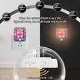 thumbnail image 4 of Yayeee LED Night Lights with Motion Detectors Auto Dusk to Dawn Light Sensors, 2 Pack, Large Purple Flowers, 4 of 7