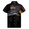 thumbnail image 3 of Camisas hawaianas con estampado 3D de serpientes de colores brillantes para hombre, camisa de verano con botones y solapa, blusa holgada de manga corta, 3 of 5