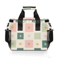 thumbnail image 7 of FORMRS Insulated Cooler Bag 24 Cans Capacity Soft Leakproof Lunch Box with Side Pockets, Beige Abstract, 7 of 7