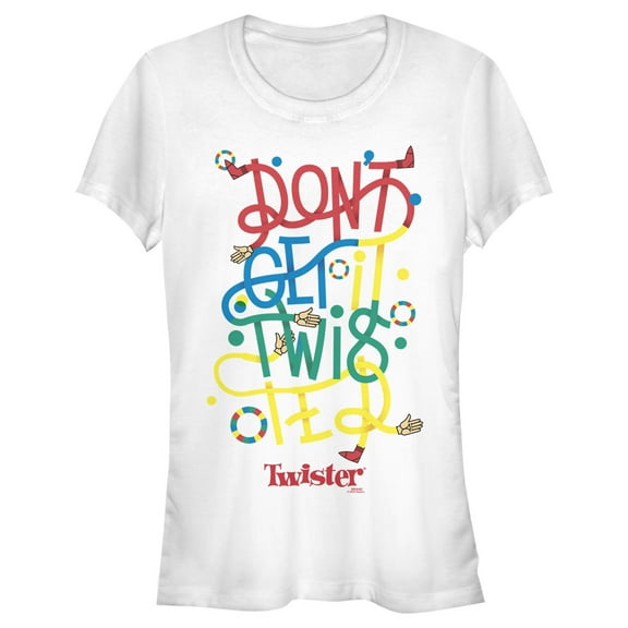 Junior's Twister Don't Get It Twisted  Graphic T-Shirt