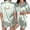 Light Green, variant on Bride Satin Pajama Set Women Short Sleeve Button Down Sleepwear With Print Bachelorette Party Wedding Loungewear Set Black XXL