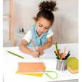 thumbnail image 5 of YVE Mini Squeeze Scissors, Lefty Support Loop Scissors for Toddlers，5 Inch Adaptive Design Preschool Training Scissors (3, Blue+Yellow+Green)-0870, 5 of 5