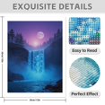 thumbnail image 3 of Diamond Art Kits for Adults - 5d Moonlit Waterfall Serenity Scene Diamond Painting for Adults, Diamond Art for Adults Beginners, Diamond Painting Kits for Adults for Home Wall Decor, 3 of 7