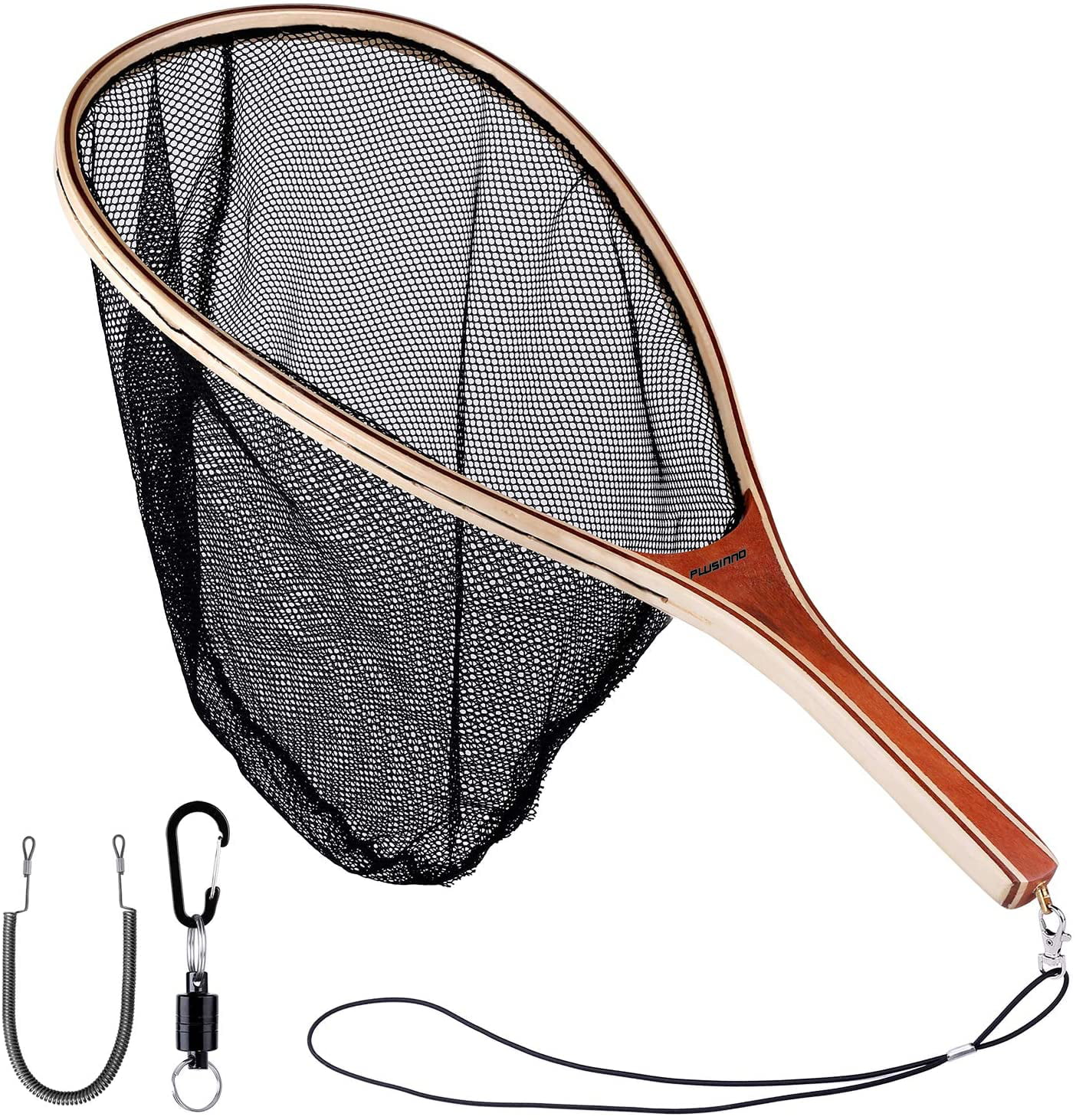 Toasis Foldable Fishing Landing Net for Fly Fishing Trout Bass Catch and Release Hand Net Nylon Mesh 