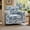 Blue, variant on MOONMISS 360° Swivel Accent Chair with Point-Tufted Back & Textured, Upholstery Square Arm Armchair with Metal Pedestal Base, Soft Pillows for Living Room, Bedroom