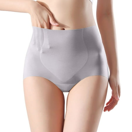 BKQCNKM Womens Underwear Cotton Underwear for Women Panties for Women Seamless Underwear for Women Silk Protein Bottom Crotch Hip Yoga Thin Underwear Tummy Control Underwear for Women Sky Blue 2XL