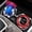 Red, variant on Car Ashtray with Lid, LED Light One-Touch Open Auto Ash Tray with Flame-Resistant Metal Liner, Sealed Odor Control Cup Holder Fit, Car Gift Accessories, 1Pcs Black