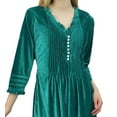 thumbnail image 2 of Phagun Robe Maxi Ample à Manches Longues Vert Sarcelle pour Femme, Décontractée avec Poches-12, 2 of 2