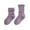 Purple, variant on AWZXDE Kids Socks Cute with Lace Trim Casual Girl Style Solid Color Comfortable Soft for Spring and Autumn - Ideal for Babies Black