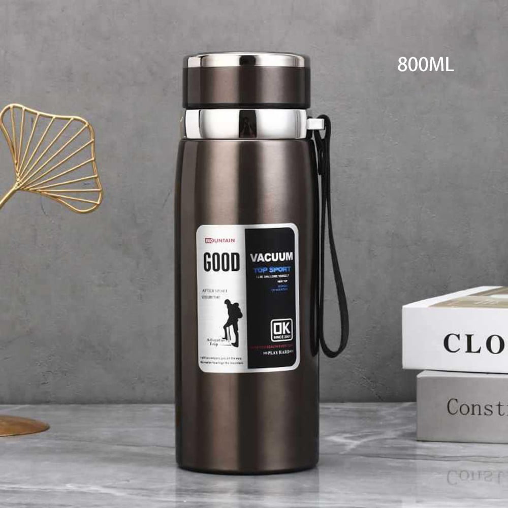 750ml Double Wall Stainless Steel Insulation Water Bottle 25oz Gym Sports  Protein Bottle Shaker Stainless Steel Termica Thermos