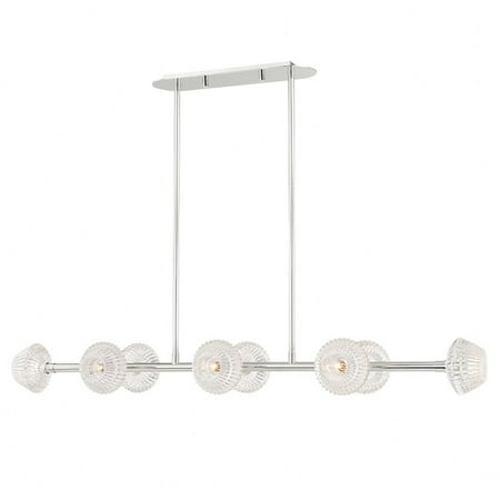 

8 Light Island Polished Nickel Bailey Street Home 116-Bel-4568893