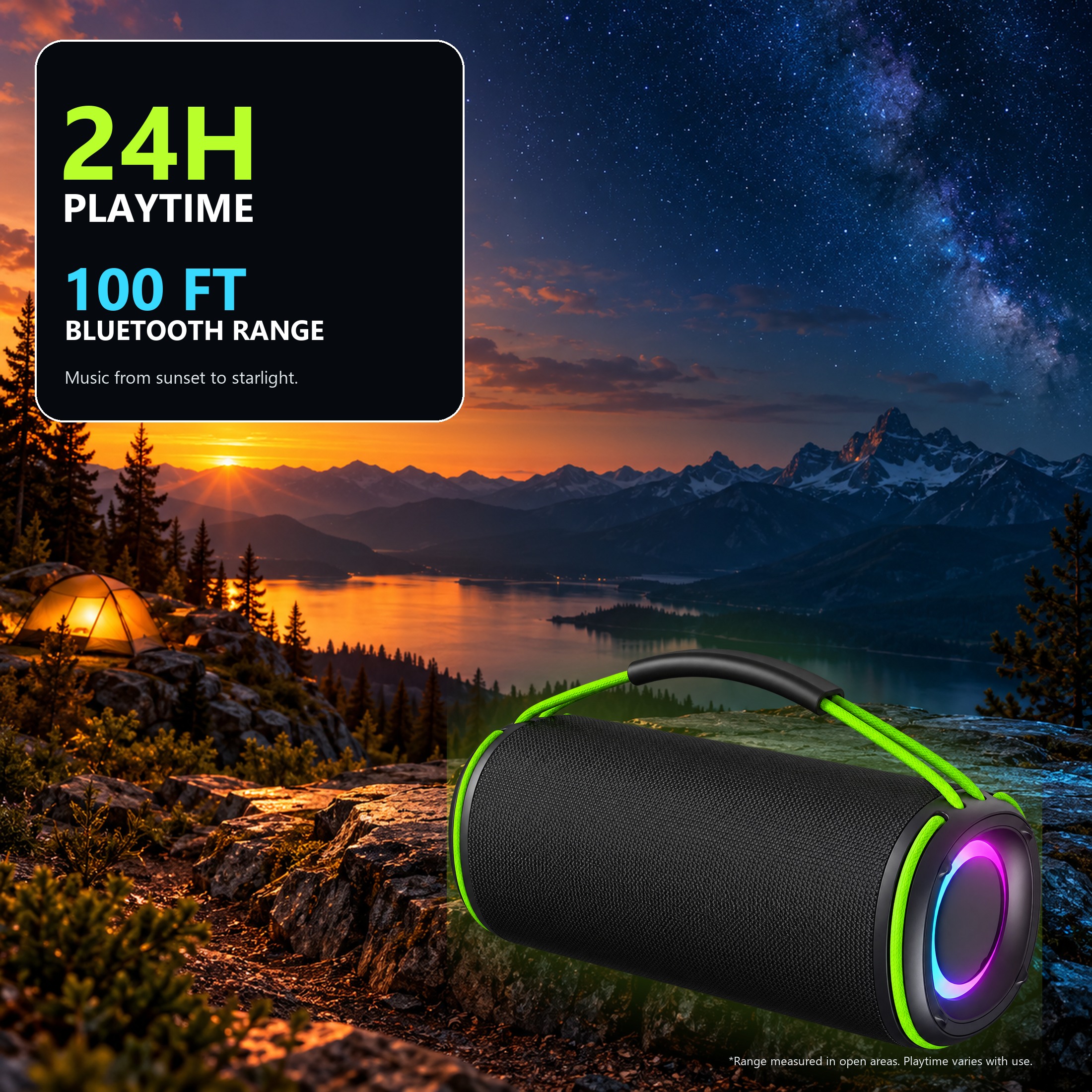 Hoey Portable Bluetooth Speaker, 30W Stereo, IPX7 photo 3