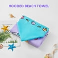 thumbnail image 5 of Kids Bathrobes Hooded Towels, ESHOO Baby Boys Girls Cartoon Hooded Wraps Beach Pool Bath Towel Poncho, 23"x47", 2-7 Years, 5 of 6