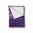 thumbnail image 2 of Indigo Soft Flannel Fleece Blanket, Stripe Like Horizontal Lines Modern Minimalist 70s 80s Inspired Design, Cozy Plush for Indoor and Outdoor Use, 60" x 80", Magenta Purple and White, by Ambesonne, 2 of 6