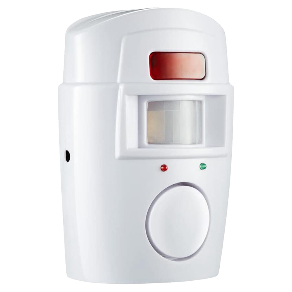 2X Infrared Motion Sensor Alarm - Burglar Alarm with 4 Remote Controls, Suitable for Home/Garages/Shops