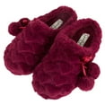 thumbnail image 5 of Jessica Simpson Girls Plush Slip-On Clogs - Comfy Memory Foam Slipper House Shoe with Cute Hearts and Pom Poms for Kids, 5 of 9