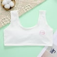 thumbnail image 2 of Bovxnpu Summer Girls Underwear, Cotton Training Bras for Girls, Girls Primary And Secondary School Solid Color Comfortable Camisole Bra 9 Years, 2 of 4
