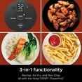 thumbnail image 5 of Crispi 3-in-1 Glass Air Fryer, 4-Qt Glass Container with Lid, 3 Functions, Air Fry, Recrisp, Portable, Dishwasher Safe, FN090 White, 5 of 10