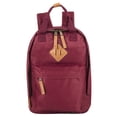 thumbnail image 2 of Madison & Dakota 13.5”L Mini Canvas Backpack for Everyday, School, Recreation, Commuting and Travel in Red Sangria, 2 of 7
