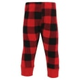 thumbnail image 3 of Hudson Baby Infant Boy Thermal Tapered Ankle Pants 4pk, Buffalo Plaid Moose, Newborn, 3 of 6