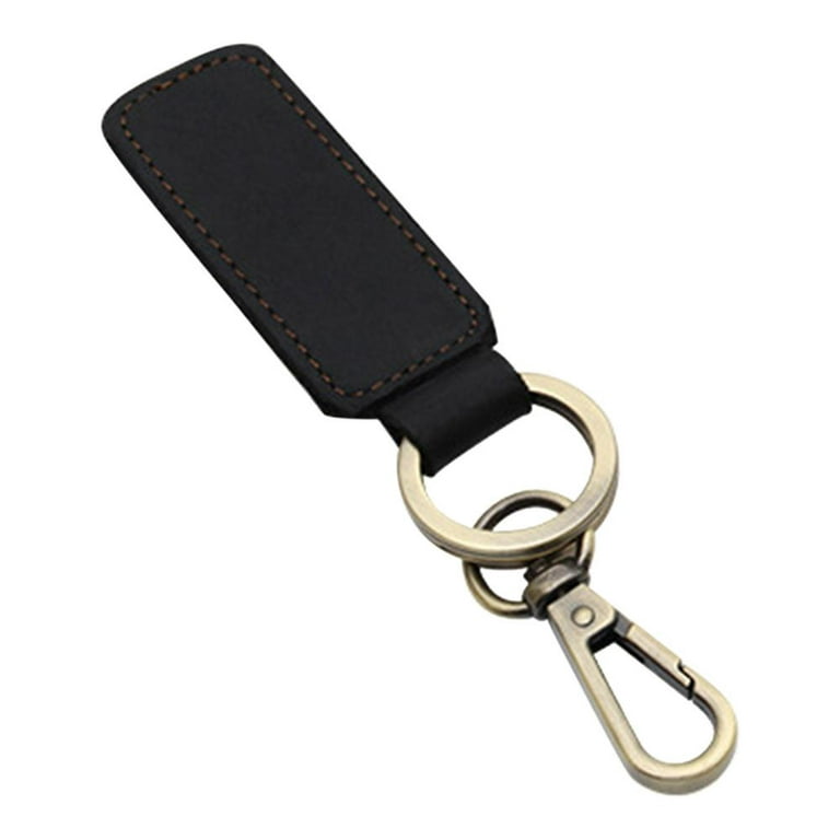 JJNUSA Retro Motorcycle Leather Keychain Keyring Key Fob Clip Leather for Gifts