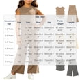 thumbnail image 4 of THDHVS Girls Fall Outfits,Girls Ribbed Sleeveless Round Neck Top Wide Leg Pants Summer Stretchy Casual 2 Piece Set,Toddler Girl Outfits Khaki 5-7 Years, 4 of 8