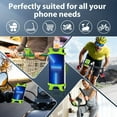 thumbnail image 6 of Bike Phone Holder, Silicone Motorcycle Phone Mount - Universal Bicycle Cell Phone Holder for 4.7" - 6.8" Adjustable Detachable Tool Free Install, Compatible iPhone & Android - Green, 6 of 6