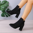 thumbnail image 7 of JUSLIO Women Boots,Versatile Fashion Mid Calf Boots Flat Heel Slouch Casual Dress Boots Side Zip Boots, 7 of 7