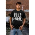 thumbnail image 3 of Best Papa Ever World's Coolest Dad Men's Graphic T Shirt Tees Brisco Brands S, 3 of 5