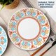 thumbnail image 3 of Corelle Global Collection Vitrelle Juego De Vajilla De 12 Piezas De Vidrio Reciclado De Triple Capa Juego De Platos Y Tazones Redondos Ligeros Y Ecológicos Terracotta Dreams, 3 of 5