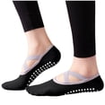 thumbnail image 5 of successthop Grip Socks Women Pilates and Yoga Yoga Gym Homewear Workout Ladies Criss Non Slip Sock for Gifts Black, 5 of 7