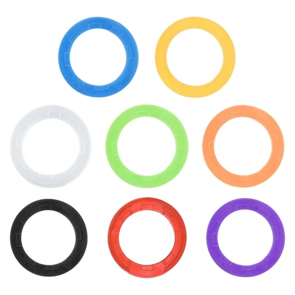 Key Caps Covers Set Keys Ring Coding Tags Identifiers Silicone Case Shell, 8 Assorted Colors, 80 Pack