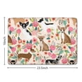 thumbnail image 5 of Chihuahua Dog and Flower Flannel Non Slip Door Rugs,Washable Door Mats Indoor,Decorative Door Mats,Dirt-Resistant and Absorbent Doormat for Entrance,Bedroom,Kitchen,Bathroom,23.5x16in(60x40cm), 5 of 5