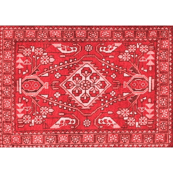 Ahgly Company Indoor Rectangle Persian Red Traditional Area Rugs, 5' x 7'