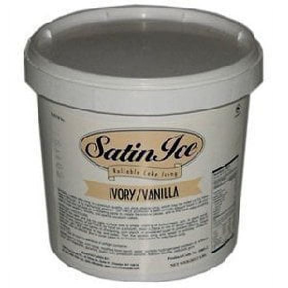 2 lb Satin Ice Fondant, Ivory Vanilla Flavor