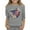Gray, variant on Toddler Girls Tops & T-Shirts Summer Independence Day Floral Print Crew Neck 3/4 Sleeve Casual Tee Shirts Streetwear,Pink,4-5 Years