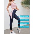thumbnail image 3 of As Rose Rich Women Workout Leggings 2 Side Pockets 7/8 Length Yoga Pants Swim Tights, M, 3 of 10