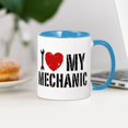 thumbnail image 4 of CafePress - I Love My Mechanic Mug - 11 oz Ceramic Mug - Novelty Coffee Tea Cup, 4 of 6