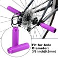 thumbnail image 2 of Unique Bargains 1Pair Aluminum Alloy BMX MTB Bike Bicycle Rear Foot Pegs Footrests Fit 3/8 Inch Axles Purple, 2 of 7