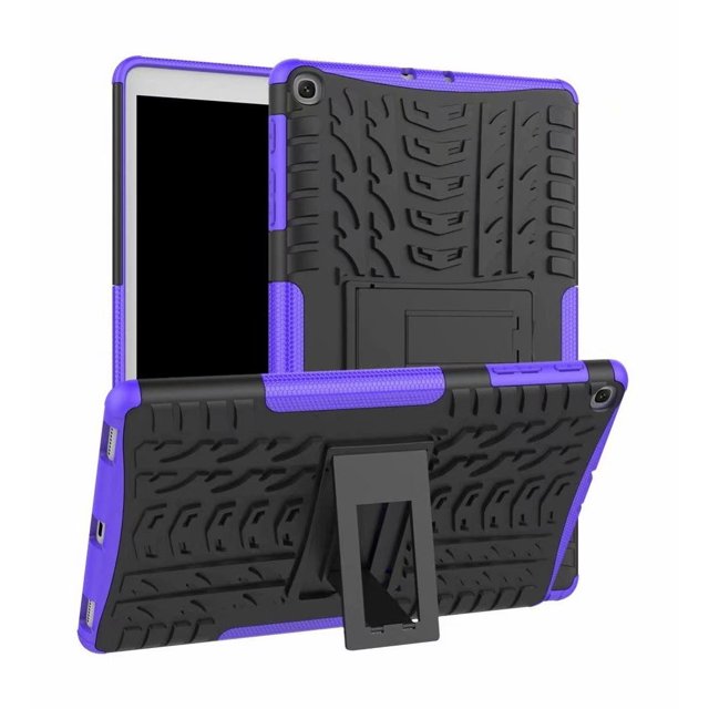 Étui pour Samsung Galaxy Tab A 10.1 Pouces 2019 SM-T515/T510 Coque Arrière Rigide Robuste avec Support