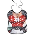 thumbnail image 2 of Babero divertido reutilizable, babero creativo para adultos, delantal divertido ajustable, babero divertido de cocina (traje negro rosa), traje negro rosa, 2 of 3
