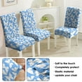 thumbnail image 5 of Washable Butterfly Colorful Pattern Dining Chair Covers Set of 4, Stretch Polyester Kitchen Slipcovers, Removable Seat Protector for Celebration or Event, 5 of 7