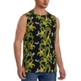 thumbnail image 2 of Fotbe Corn And Dragonflies Men's Camiseta sin Mangas Estampada para Hombres, Playera Casual para Gimnasio, Entrenamiento, Playa-Large, 2 of 7