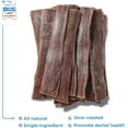 thumbnail image 2 of GigaBite 10 Inch Beef Gullet Jerky Strips (18 Pack) - All Natural, Free Range Beef Esophagus Taffy Dog Treat by Best Pet Supplies, 2 of 4