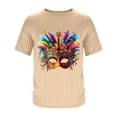 thumbnail image 5 of Wavsuf Mens Graphic Tees Men T Shirts Short Sleeve V-neck T Shirt Khaki Size 2XL, 5 of 6