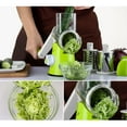 thumbnail image 3 of EIMELI Tri-Blade Spiralizer Vegetable Slicer Manual Hand Safe Vegetables Chopper with 3 Interchangeable Round Stainless Steel Rotary Blades, 3 of 6