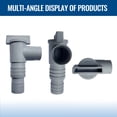 thumbnail image 6 of 2PCS Pool Plunger Valve for Above Ground Pool - 2-in-1 On/off Plunger Valve Replacement Parts, 1.25" to 1.5" Pool Hose Adapter Swimming Pool Accessories, 6 of 7