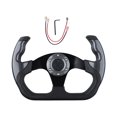 thumbnail image 3 of yotijar Generic Racing Steering Wheel Anti Slip Aluminum Alloy Gaming Steering Wheel Carbon Pattern, 3 of 8