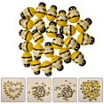 thumbnail image 2 of 48Pcs Creative Bee Crafts Decorative Bee Artware Painted Wooden Crafts (Yellow), 2 of 3